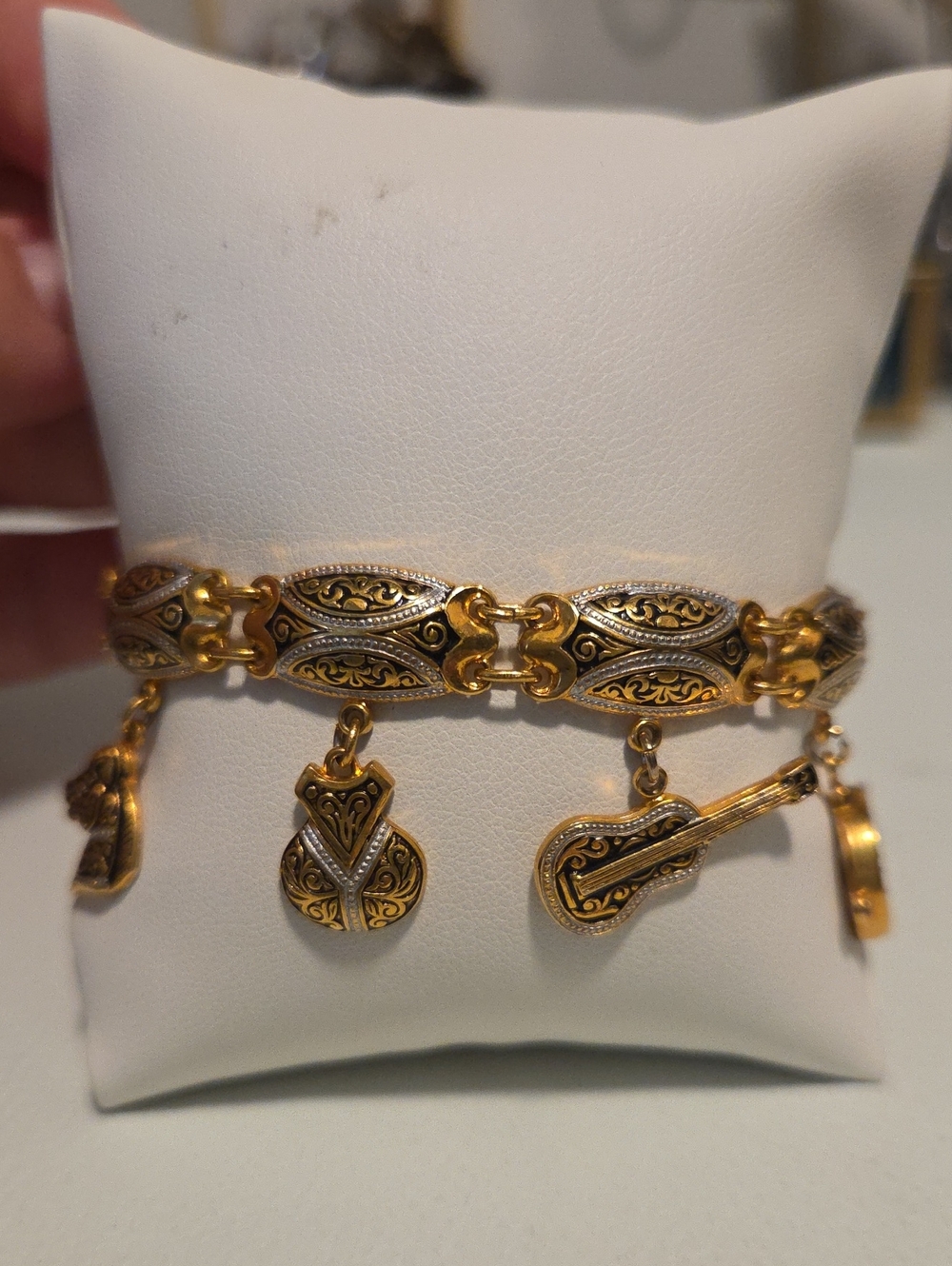 Damascene Charm Bracelet